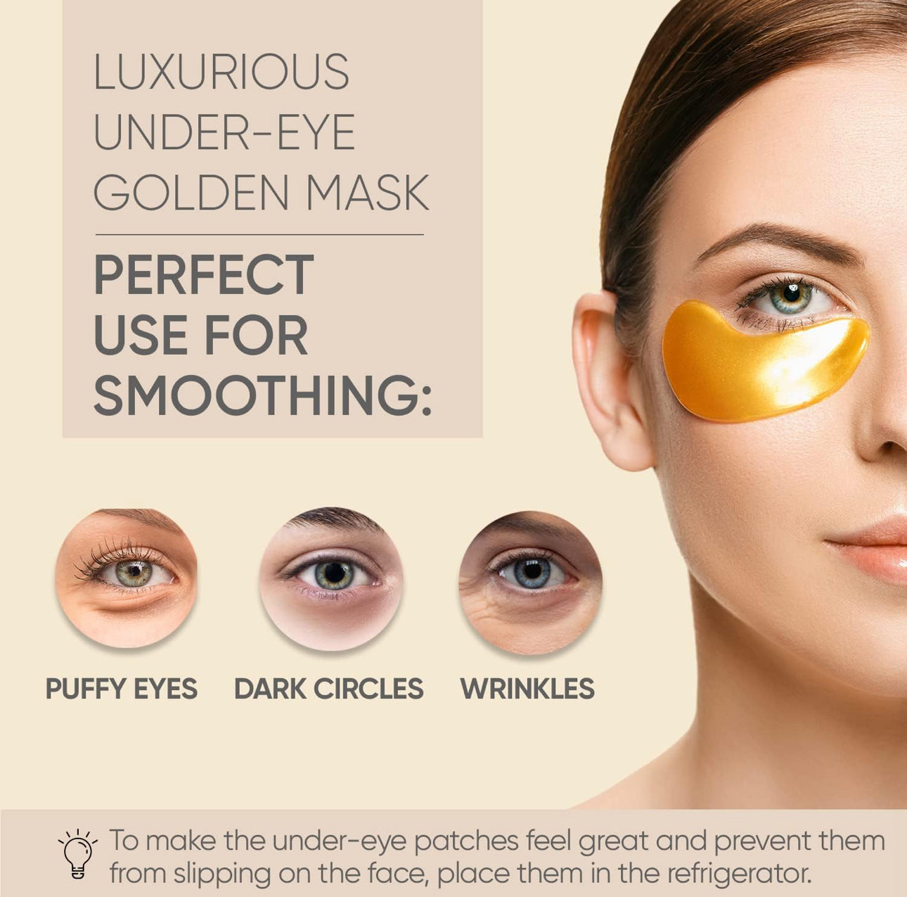 Under-Eye Gold Patches